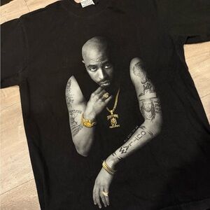 Black Graphic Tee with Iconic Print